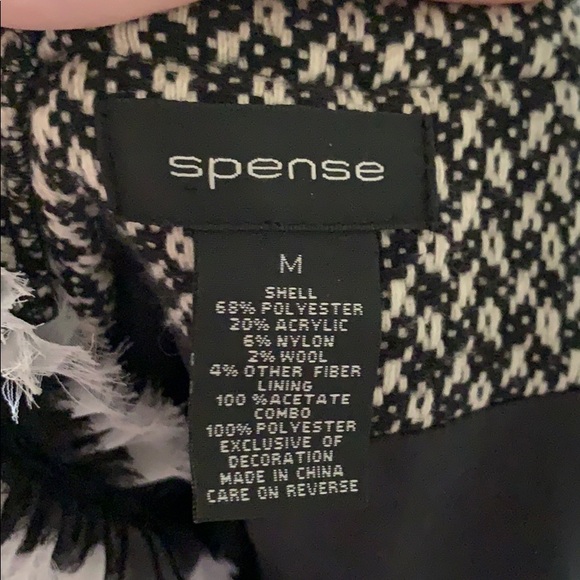 Spense Black and White Blazer Jacket - Picture 3 of 3